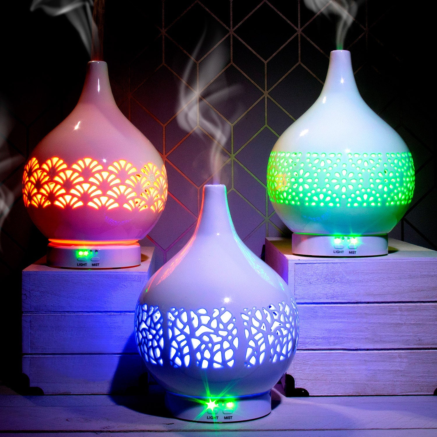 Aromatic indoor aroma diffuser lamp