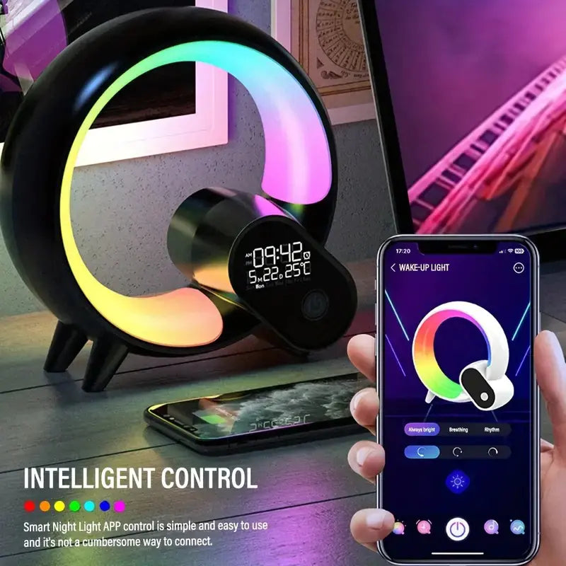 Creative Colorful Sunrise Alarm Clock with Bluetooth Audio