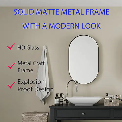 20x34 Inch Oval Recessed Metal Frame Bathroom Wall Cabinet With Mirror And Adjustable Shelves Unavailable Platforms- Temu