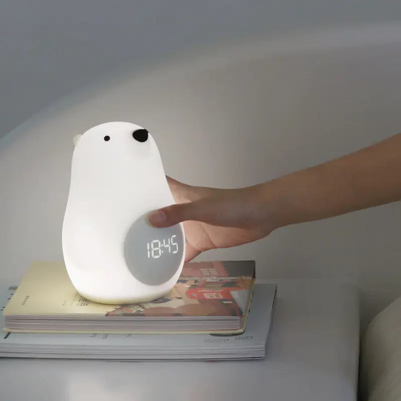 MUID Bear Wake-Up Light - LED Alarm Clock with Silicone