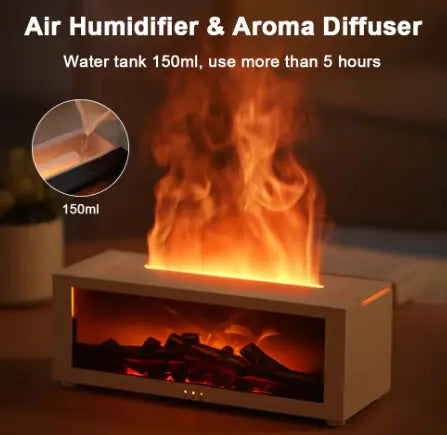Aroma Humidifier Flame Essential Oil Diffuser