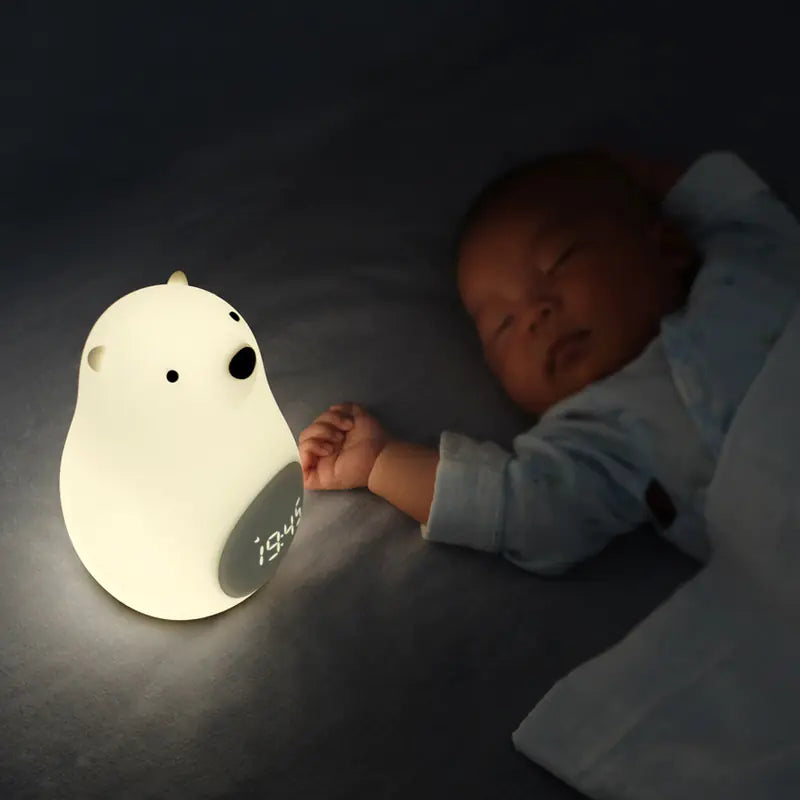 MUID Bear Wake-Up Light - LED Alarm Clock with Silicone