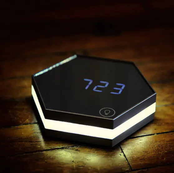 LED Mirror Digital Alarm Clock Light